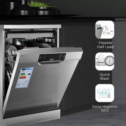 IFB Neptune SX1 Free Standing 15 Place Settings with Germ-Free Hygienic Wash, Made for Indian Kitchens, Steam Drying, Energy Efficient Dishwasher IFB Neptune SX1 Free Standing 15 Place Settings with Germ-Free Hygienic Wash, Made for Indian Kitchens, Steam Drying, Energy Efficient Dishwasher